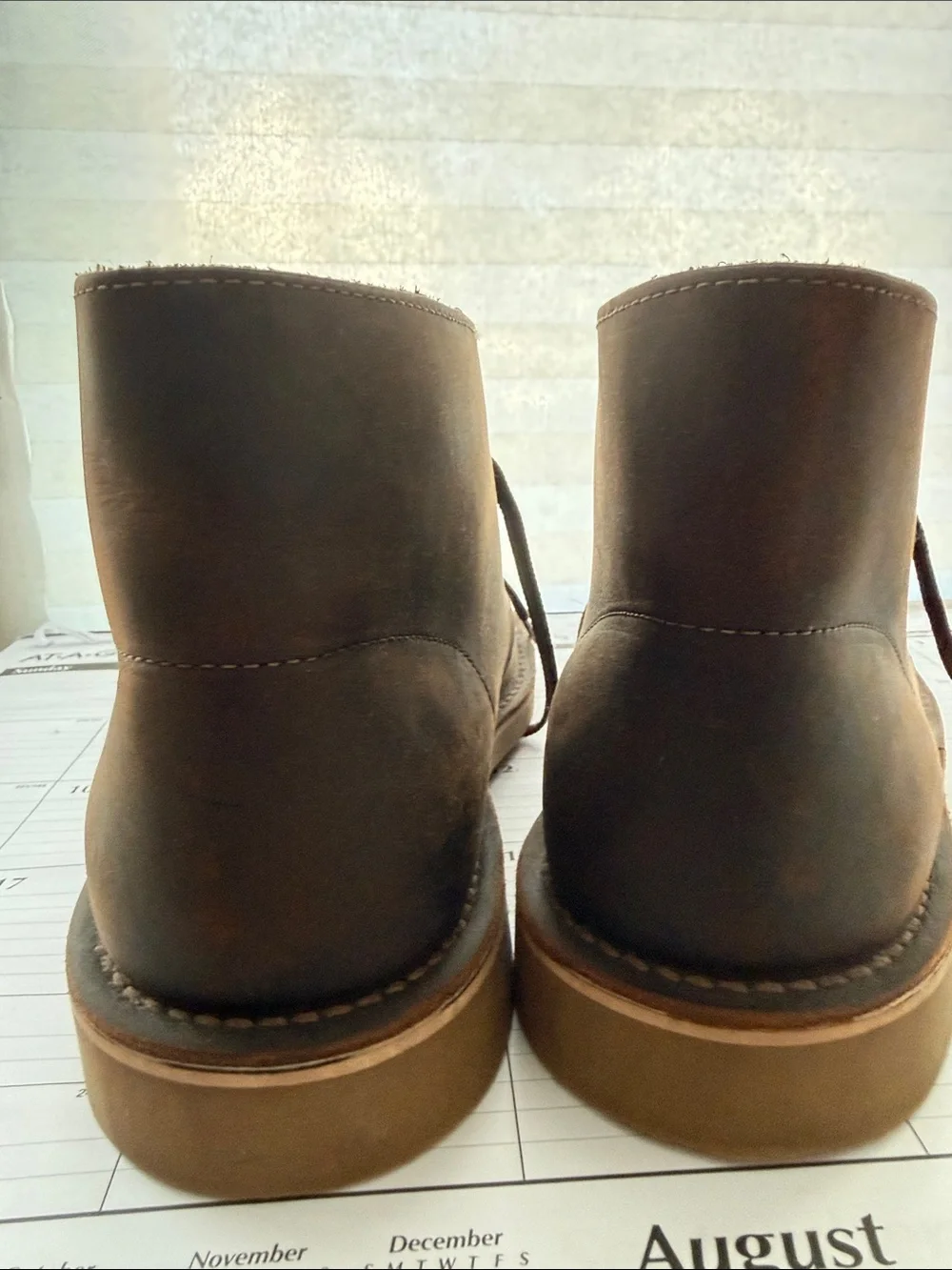 Clarks Dark Brown Leather Chukka Boots